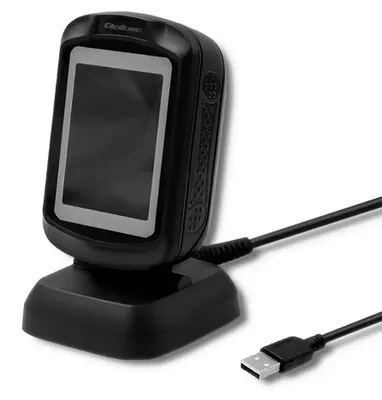 Produktbild von Qoltec 50864 Desktop QR & Barcodescanner | USB