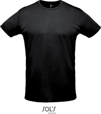 Produktbild von SOLs 02995 | Damen Shirt - Sprint T-Shirt - 100% Polyester Piqué - Farbe: Black - Größe: XL