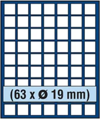 Produktbild von SAFE 6319 NOVA Element Münzbox für 63 Münzen mit 19 mm Durchmesser