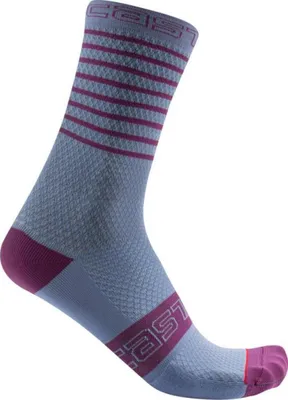 Produktbild von CASTELLI Klassische Fahrradsocken - SUPERLEGGERA W12 - Lila S-M