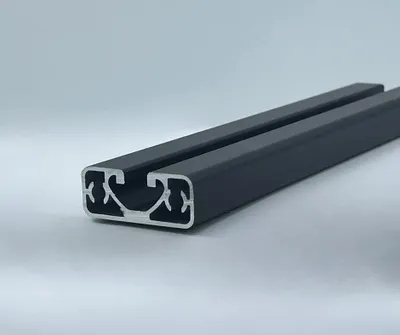 Produktbild von Aluprofil 40x16 Superleicht Nut 8, I-Typ (Schwarz eloxiert) - 1600mm
