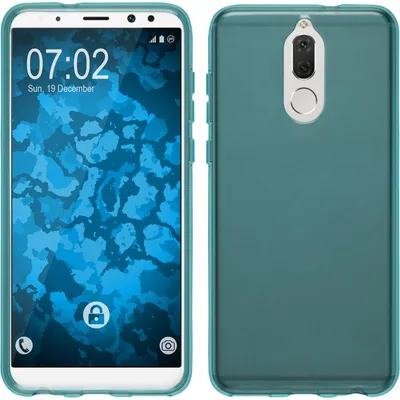 Produktbild von PhoneNatic Case kompatibel mit Huawei Mate 10 Lite - türkis Silikon Hülle transparent Cover