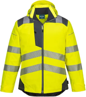 Imagen del producto de Chaqueta impermeable de alta visibilidad Portwest, color amarillo, talla XL