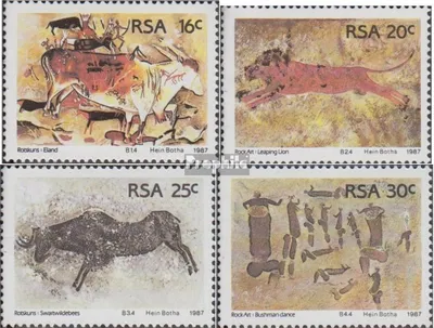 Produktbild von Briefmarken Südafrika 1987 Mi 706-709 (kompl.Ausg.) gestempelt Felsenzeichnungen