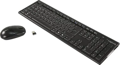 Produktbild von LogiLink Desktop Set kabellos 66 Kanäle schwarz