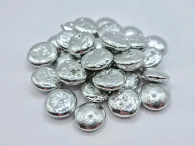 Produktbild von Fieldsches Metall Indium-Bismut-Zinn Eutektikum in Pellets, Gewicht: 50 g