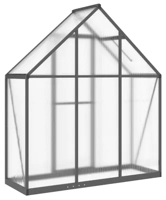 Zdjęcie produktu dla vidaXL Szklarnia z ramą fundamentową antracyt 169x58x195 cm aluminium