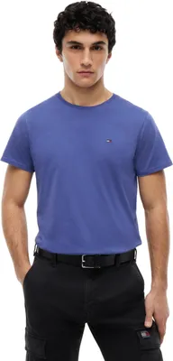 Zdjęcie produktu dla Koszulka męska Tommy Jeans, krótki rękaw, model TJM Original, krój slim fit, kolor: fioletowy (Blue Storm)