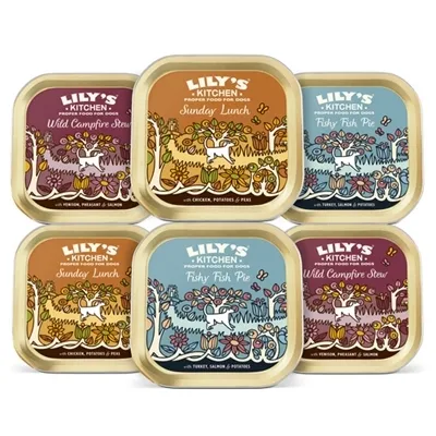 Productafbeelding van Lily's Kitchen hondenvoer voor volwassen honden, graanvrij, in een multipack
