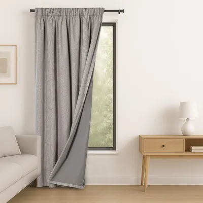 Produktbild von Gardine Kräuselband Multifunktionsband Verdunklungsvorhang Leinen 140x175 cm Beige