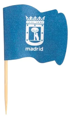 Wimpelkette Madrid, 4 x 2,5 x 6,5 cm, 14400 St., mehrfarbig