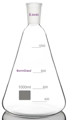 Image de Bouteille Erlenmeyer - Verre borosilicaté - 1000 ml