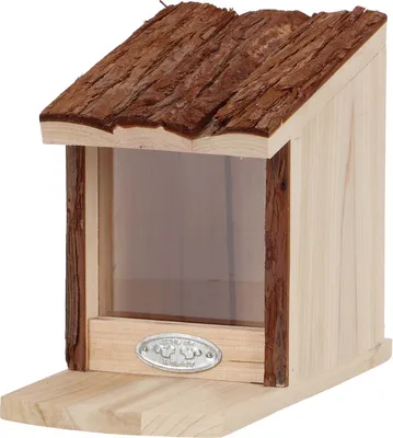 Produktbild von Esschert Design Eichhörnchenfutterhaus mit Rindendach aus 100 %  Tannenholz