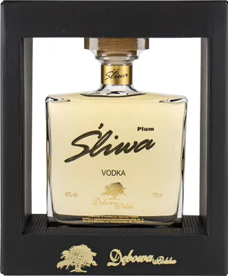 Produktbild von Wodka Dêbowa Polska sliwa 0,7L in einer Karaffe | Flavoured Vodka , Aromatisierter Wodka |700 ml | 40% Alkohol | Dêbowa Polska | Geschenkidee | 18+
