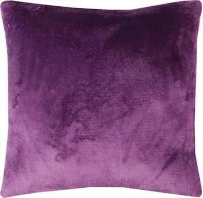 Obrázok produktu pre Obliečka na plyšový vankúš "Celina", vo veľkosti "45 x 45cm - Fialová - poťah na vankúš so zipsom