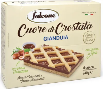 Produktbild von Torte mit Walnusscreme Crostata crema gianduia 240g - Falcone
