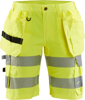 Produktbild von Blakläder® Damen High Vis Shorts mit Stretch High Vis Gelb 7186 1811, Farbe:high vis gelb, Größe:38