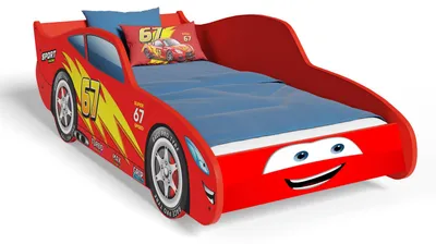 Zdjęcie produktu dla Łóżko samochód 160x80 Czerwony auto CARS
