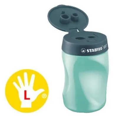 Produktbild von Ergonomischer Dosen-Spitzer für Linkshänder - STABILO EASYsharpener - 3 in 1 - petrol