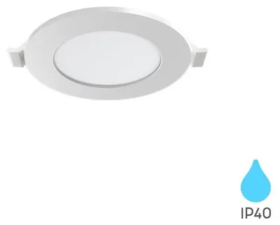 Productafbeelding van 3W LED inbouwspot, plafondspot, ultradunne inbouwlamp, inbouwspot, 230V, IP40, 3000K, warm wit, Braytron