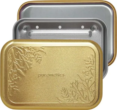 Immagine prodotto di Portasapone con sgocciolatoio - oro floreale opaco