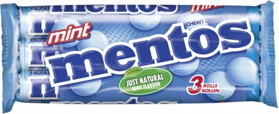 Produktbild von Mentos Mint 3er Pack (25x114g Rollen)