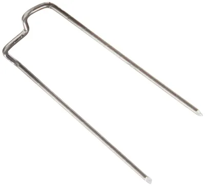 Produktbild von GLOREX Metall Patenthaften Silber 50 Stück 17x35mm Professionell
