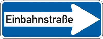 Produktbild von Schild I Verkehrszeichen Einbahnstraße rechtsweisend, Nr.220-20, Aluminium RA...