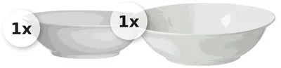 Produktbild von Servier - Set 2 tlg. Bianco