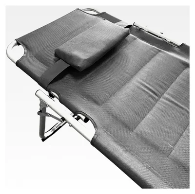 Produktbild von XXL Gartenliege Sonnenliege Relaxliege Aluminium mit gepolstertem Kissen klappbar grau L200xB70xH45/95cm