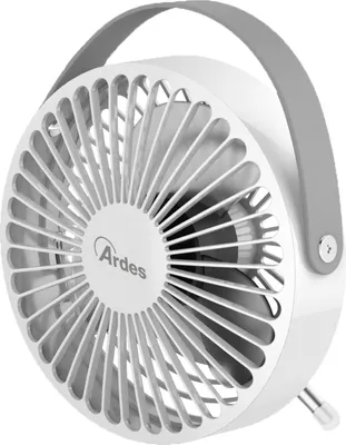 Produktbild von Ardes Mini USB-Ventilator AR5F03 10 cm Grau und Weiß für tragbaren Tisch