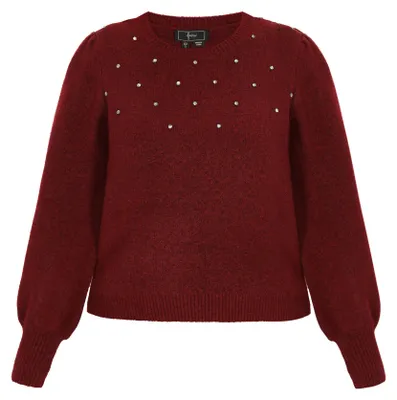 Produktbild von NAEMI damen pullover - rot, XL/XXL