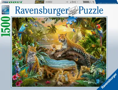 Produktbild von Ravensburger Puzzle Tiere - Leoparden im Dschungel 1500 Teile