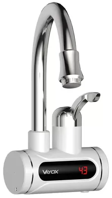 Produktbild von Vayox Küchenarmatur-Durchlauferhitzer VA0234 | Anzeige | 3000W | Weiß
