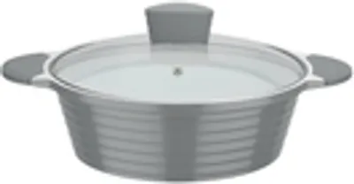 Produktbild von GSW Schmorbräter Bolero 24 cm mit Glasdeckel, 459754, Aluminium,ca. 3,0 L