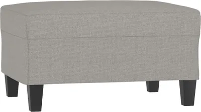 Produktbild von vidaXL Fußhocker Hellgrau 70x55x41 cm Stoff