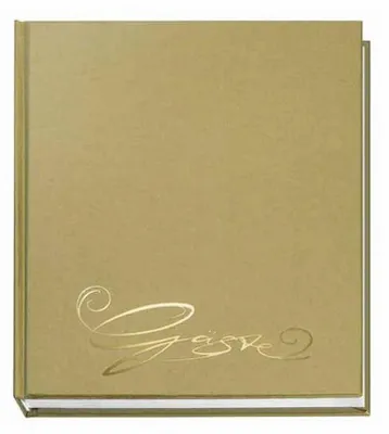 Produktbild von Gästebuch VELOFLEX 5420011, 144 Seiten, 205x240mm, weiß, gold, Erinnerungsbuch