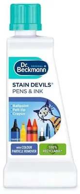 Produktbild von Dr.Beckmann | Fleckenentferner - Waschmittel - zur Entfernung von Tinte und Buntstiftflecken - STAIN DEVILS - 50 ml