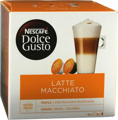 Produktbild von Nescafé Dolce Gusto Latte Macchiato, Kaffee, Kaffeekapsel, 5er Pack, 5 x 16 Kapseln (40 Portionen)