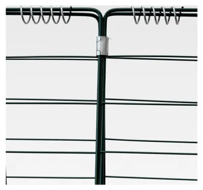 Produktbild von Rankhilfe Rankgitter 2er Set Kletterhilfe Metall mit Erdanker und Befestigungsclips
