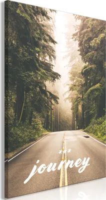 Produktbild von Italienischer Leinwand Leinwandbild - Journey Into The Unknown (1 Part) Vertical 60x90 cm Landschaften c-C-0443-b-a
