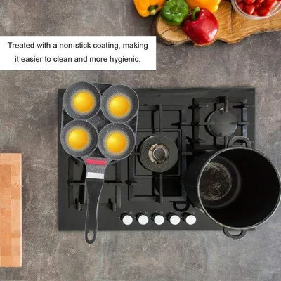 Image de Poêle à frire en aluminium pour le petit-déjeuner, avec poignée