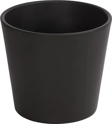 Produktbild von Dehner Übertopf, Ø 39 cm, Höhe 33 cm, Keramik, glasiert, dunkelgrau