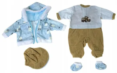 Image de Ensemble Vêtement pour Poupée Adar Bébé 40-45 cm