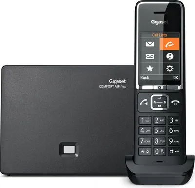 Produktbild von Gigaset Comfort 550A IP BASE DECT-Telefon Anrufer-Identifikation Schwarz