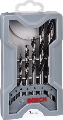 Produktbild von HSS-Spiralbohrer-Set, PointTeQ, 7-tlg., Mini-X-Line, 2-8 mm