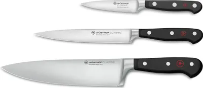 Produktbild von WÜSTHOF Classic Messersatz 3-tlg, Klingenlänge: 38,2cm, Messerset, 60-1120160301