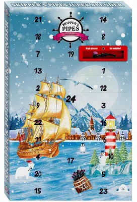 Image de Malaco Skipper's Pipes calendrier de l'avent à la réglisse 452g