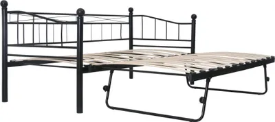 Zdjęcie produktu dla vidaXL Rama łóżka stalowa czarna 180×200/90×200 cm
