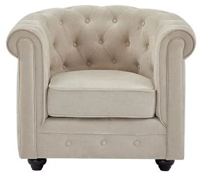 Produktbild von Sessel aus Stoff in Beige CHESTERFIELD